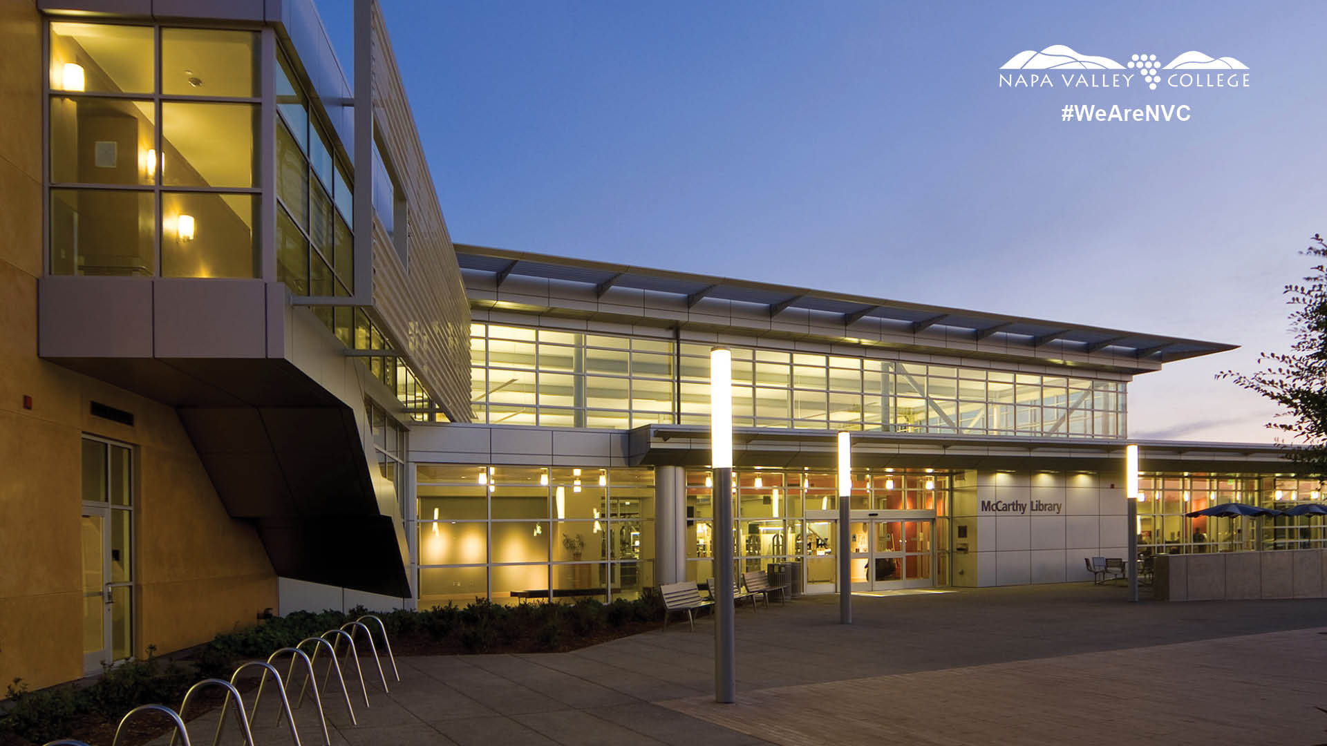 Library at night